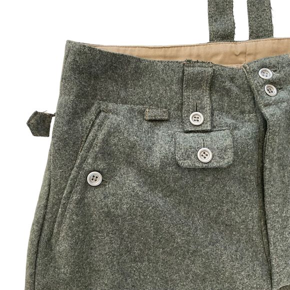WWII German M43 Field Wool Trousers Pants Men’s 34” Waist WW2 - Picture 4 of 13